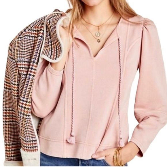 MAEVE by ANTHROPOLOGIE Jeanne Puff Sleeve Sweater - Picture 1 of 11